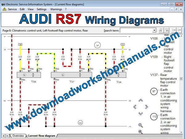 Audi RS7 wiring diagrams
